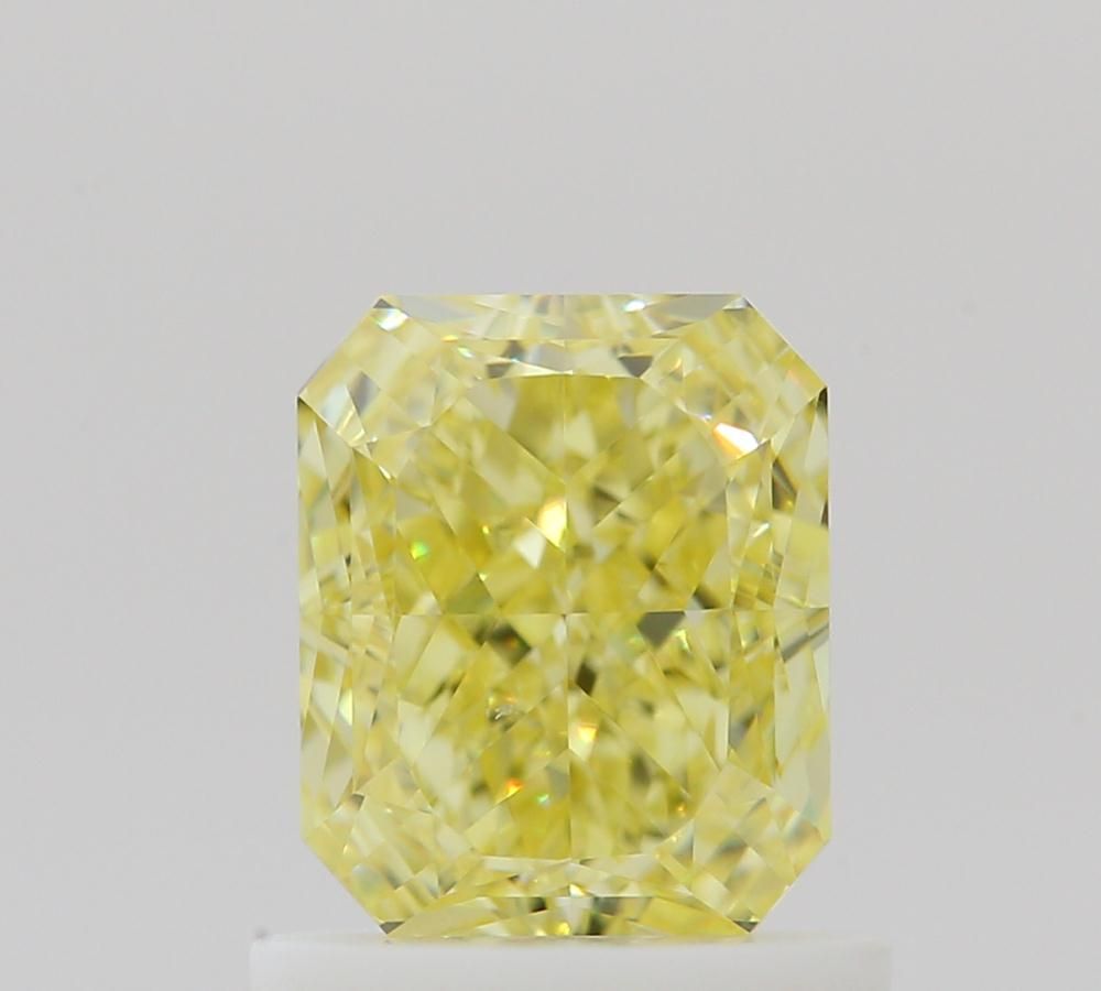 Radiant Fancy Intense Yellow Natural Diamond 1.01ct VS2 loose diamond