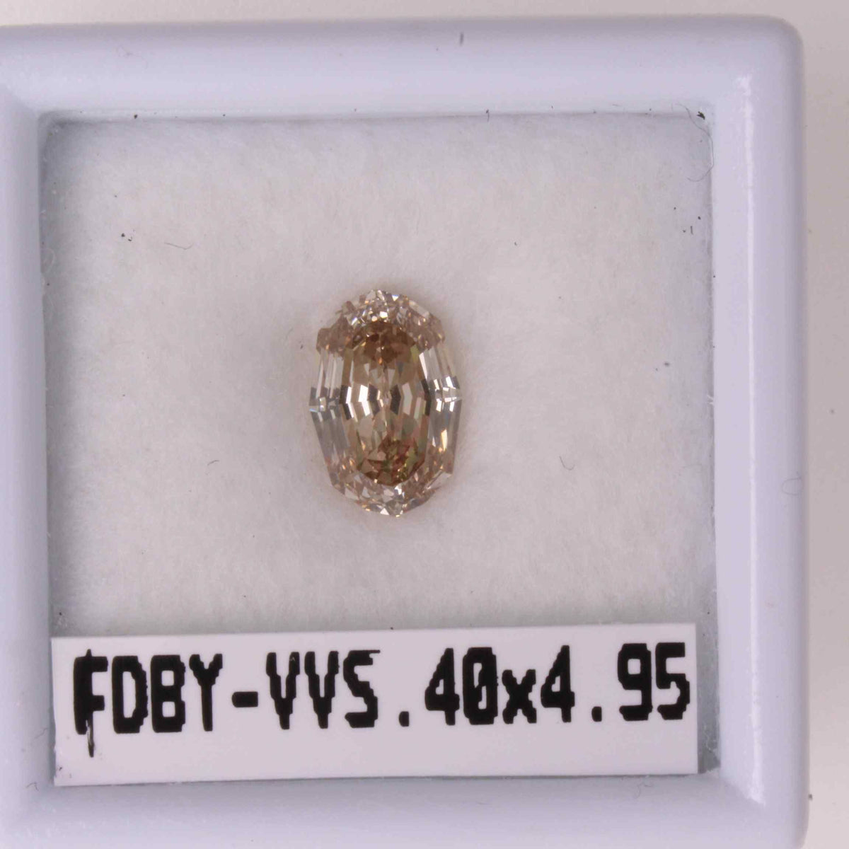 Oval Brown Natural Diamond 1.02ct VVS2 loose diamond