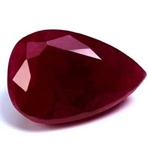 Pear Red Ruby 4.35ct loose gemstone
