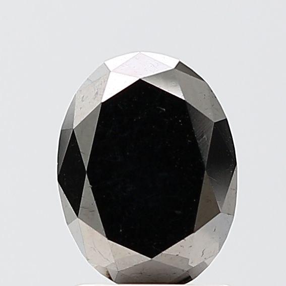 Oval Fancy Black Natural Diamond 2.12ct VVS2 loose diamond