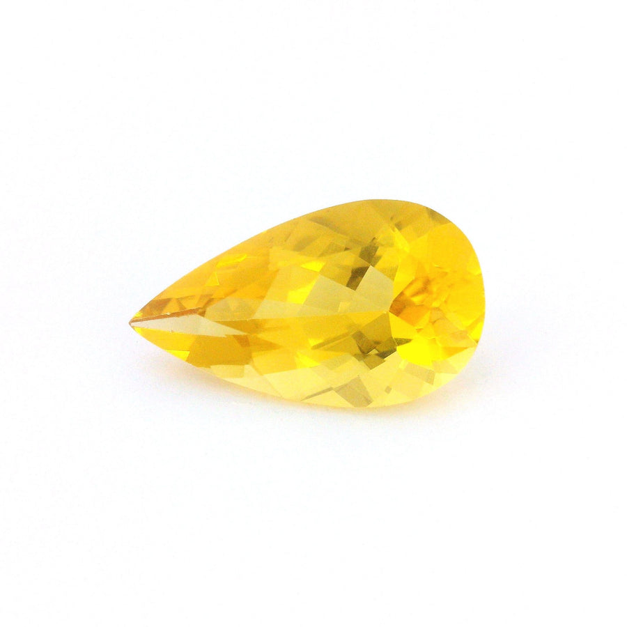 Pear Yellow Heliodor 2.92ct loose gemstone