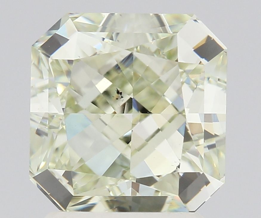 Radiant Fancy Yellow Green Natural Diamond 2.41ct SI1 loose diamond
