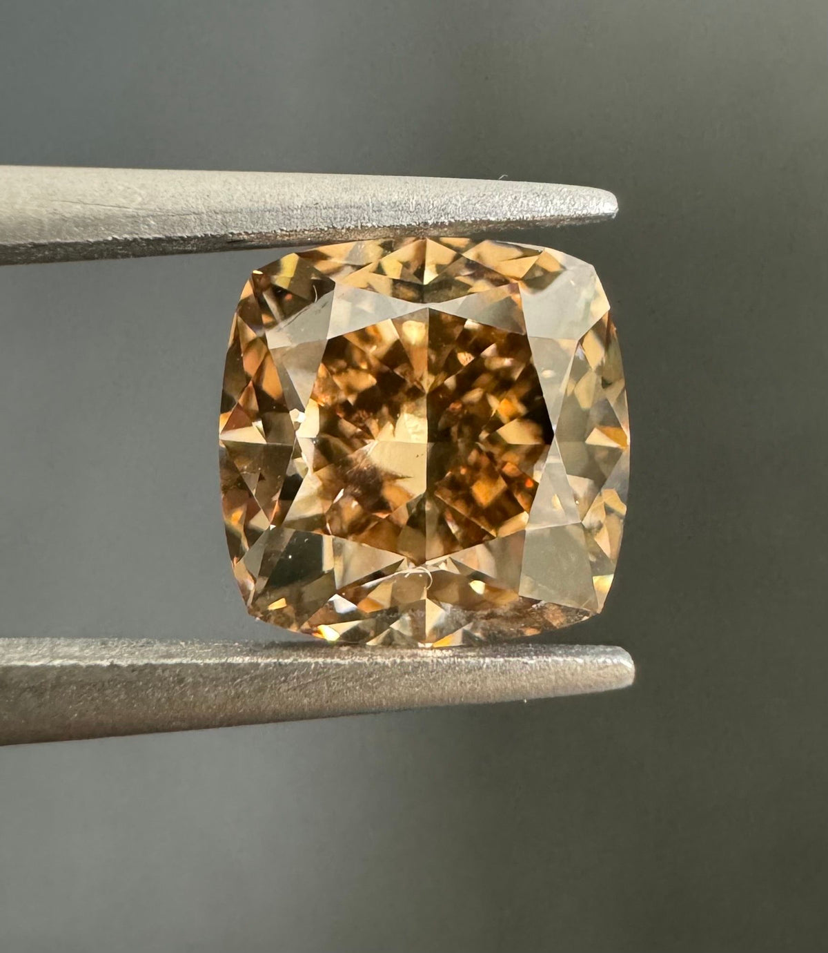 Cushion Fancy Orange Brown Natural Diamond 2.01ct VS2 loose diamond