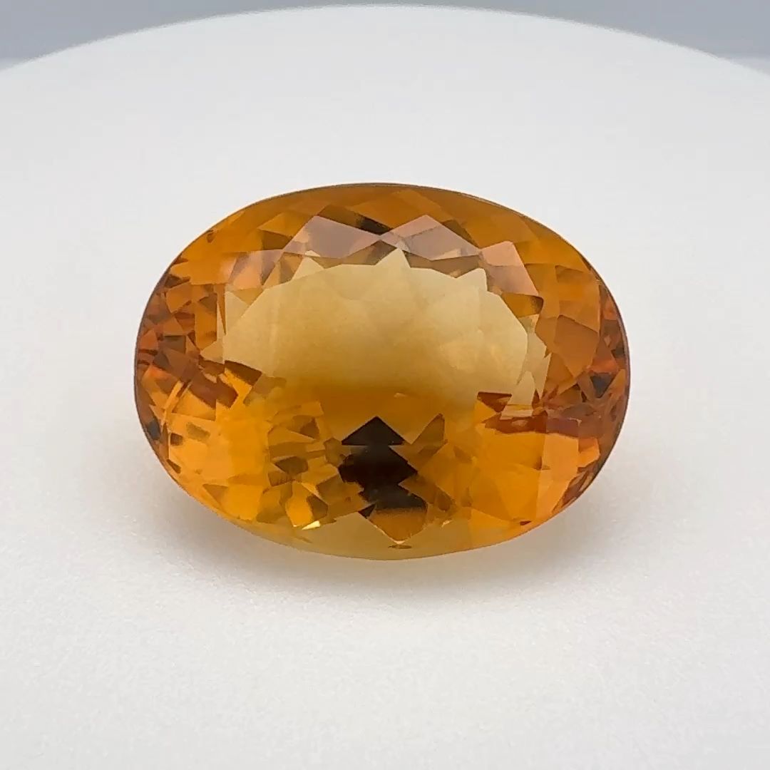 Oval Orange Citrine 12.29ct loose gemstone