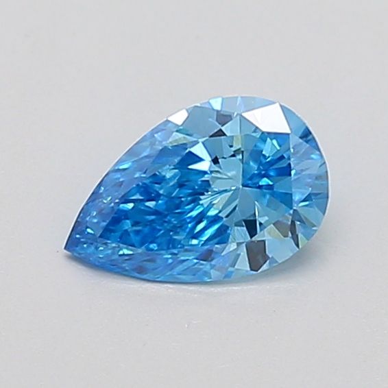 Pear Fancy Vivid Blue Lab-grown Diamond 0.4ct VS1 loose diamond