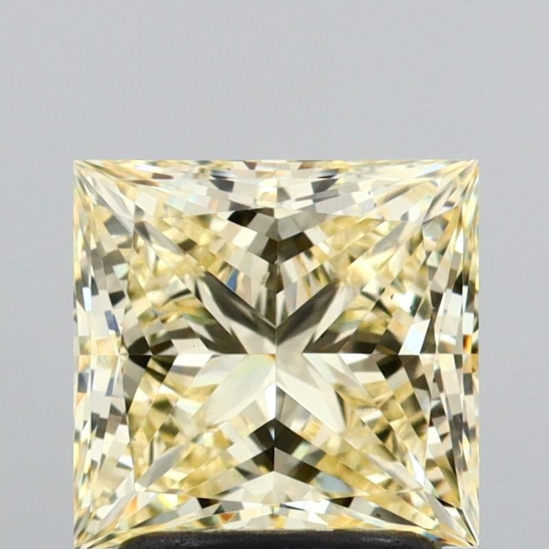 Princess Fancy Light Yellow Lab-grown Diamond 2.01ct VS2 loose diamond