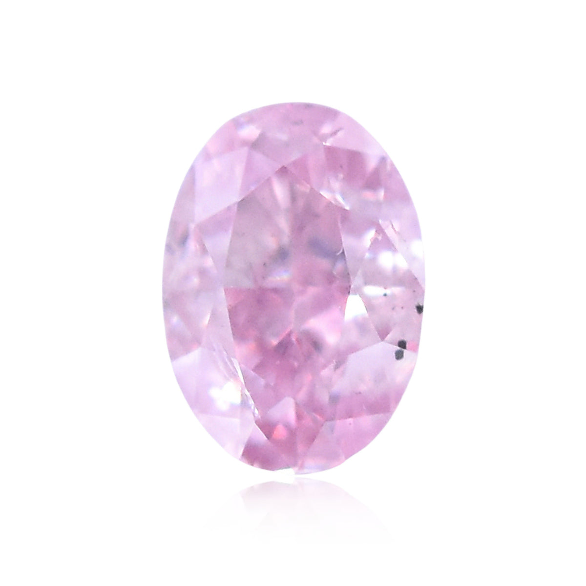 Oval Fancy Intense Purplish Pink Natural Diamond 0.14ct loose diamond