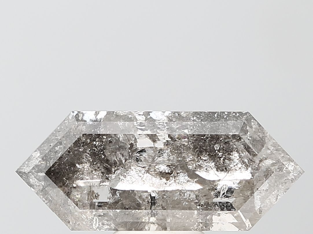 Hexagonal Salt And Pepper Lab-grown Diamond 5.32ct I2 loose diamond