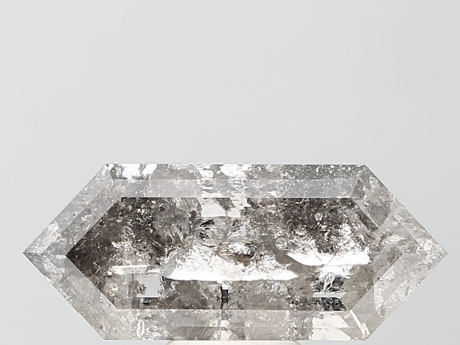 Hexagonal Salt And Pepper Lab-grown Diamond 5.32ct I2 loose diamond
