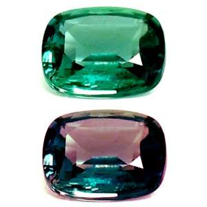 Cushion Green Alexandrite 0.11ct loose gemstone