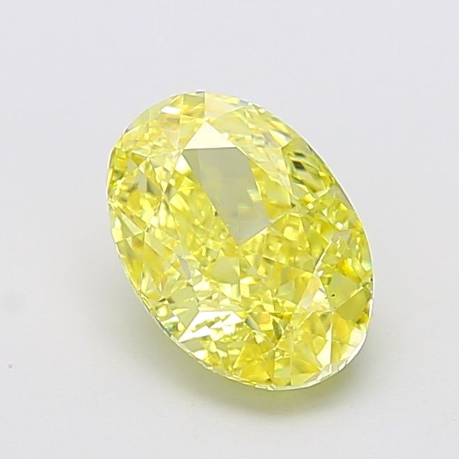 Oval Fancy Intense Yellow Lab-grown Diamond 2.55ct VS1 loose diamond