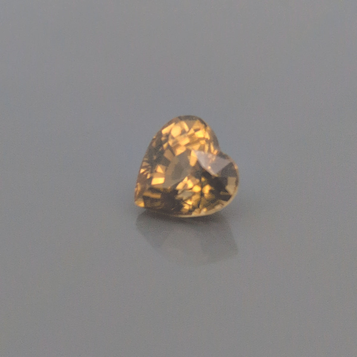 Heart Yellow Zircon 2.18ct loose gemstone
