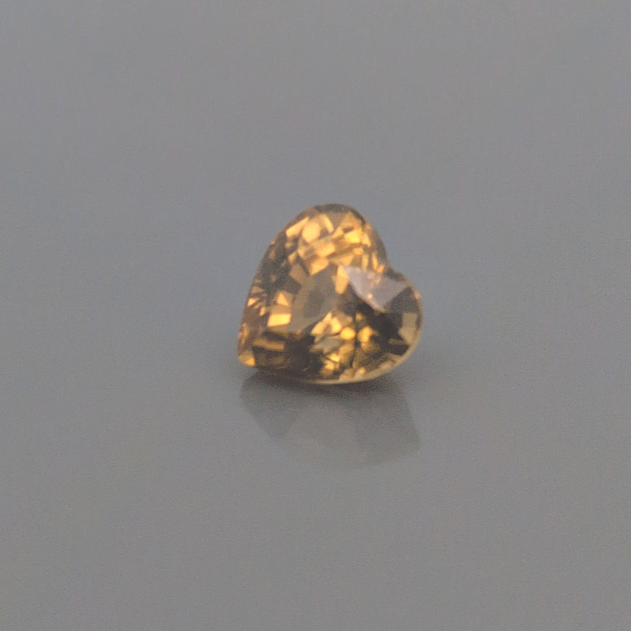 Heart Yellow Zircon 2.18ct loose gemstone