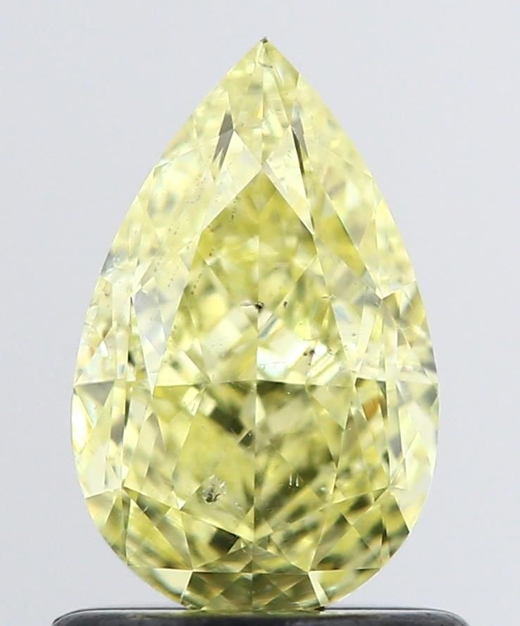 Pear Fancy Yellow Natural Diamond 1ct SI2 loose diamond