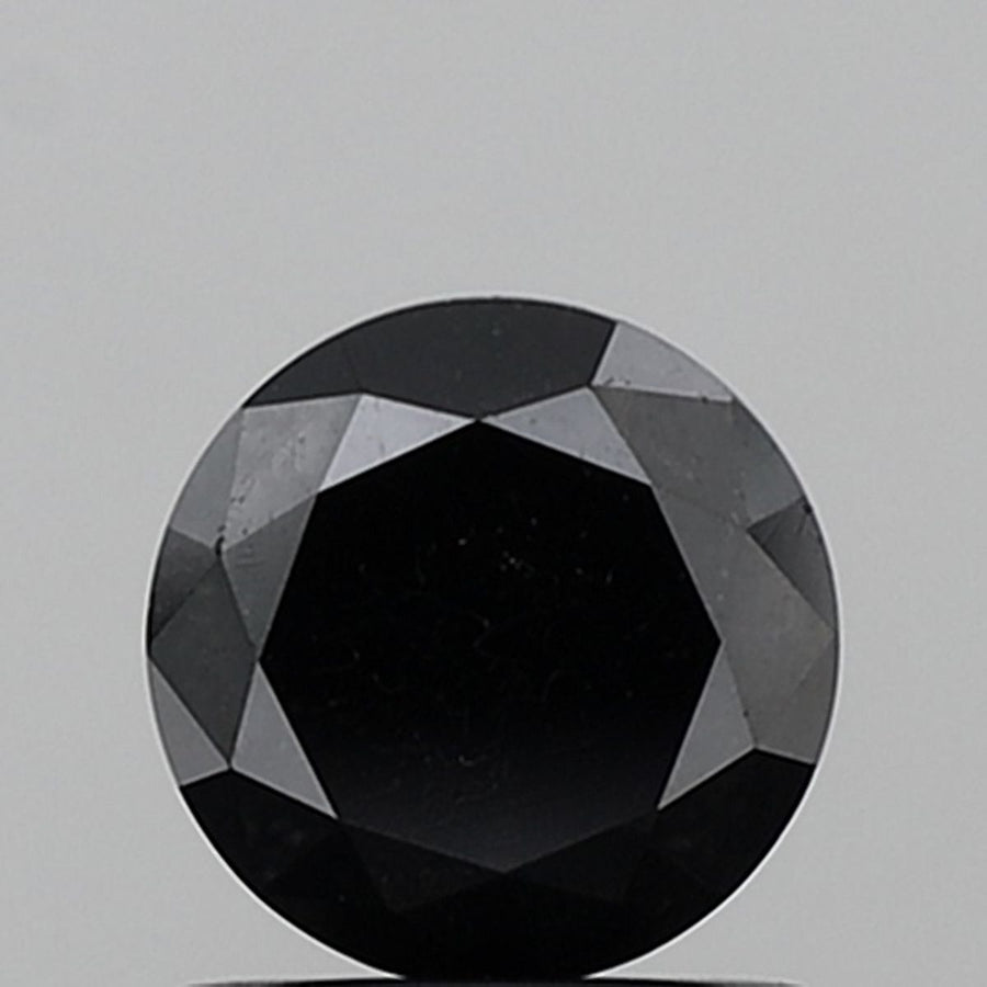 Round Black Natural Diamond 1.21ct VS1 loose diamond