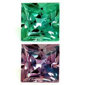 Square Green Alexandrite 0.26ct loose gemstone