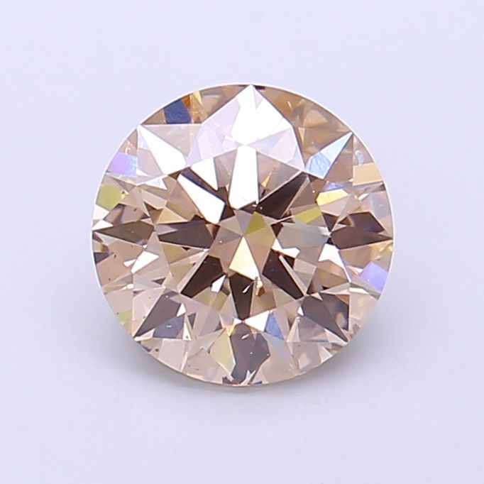 Round Very Light Brown Lab-grown Diamond 1.58ct VS2 loose diamond