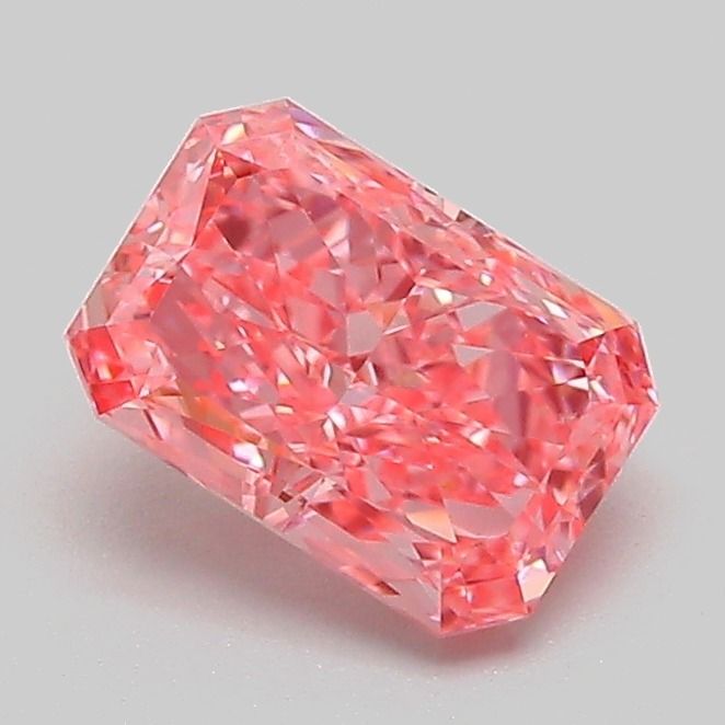 Radiant Fancy Vivid Pink Lab-grown Diamond 1.09ct VS1 loose diamond