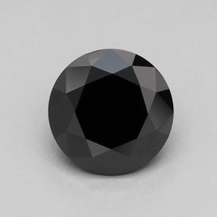 Round Fancy Black Lab-grown Diamond 0.41ct loose diamond