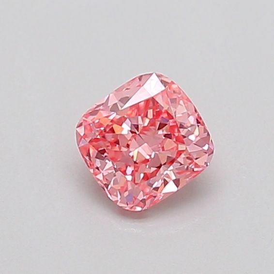 Cushion Fancy Vivid Pink Lab-grown Diamond 0.35ct VVS2 loose diamond