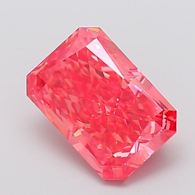 Radiant Fancy Vivid Red Lab-grown Diamond 2.78ct VS1 loose diamond