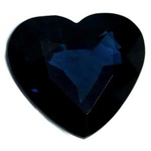 Heart Blue Sapphire 5.87ct loose gemstone