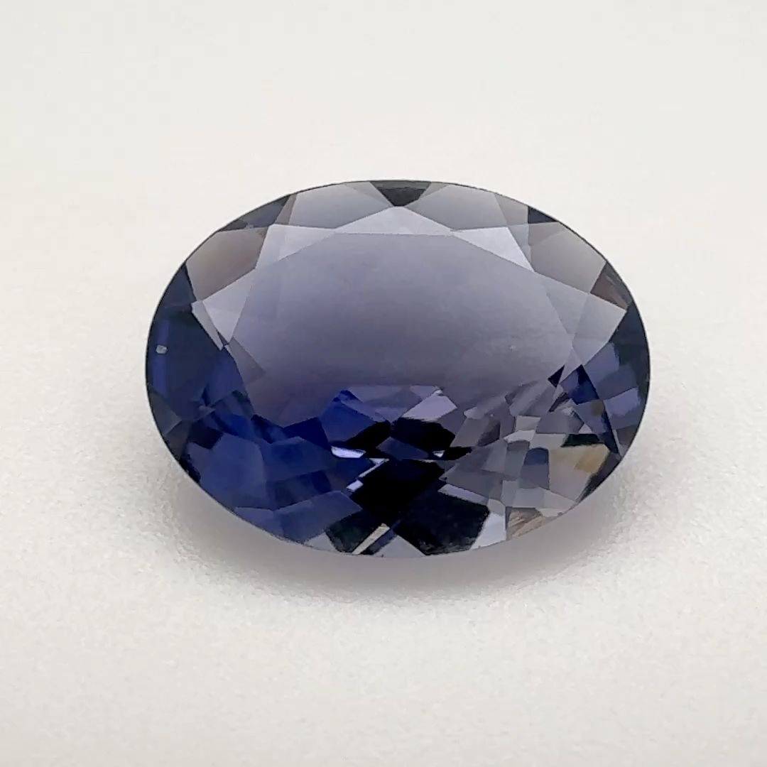 Oval Blue Iolite 2.3ct loose gemstone