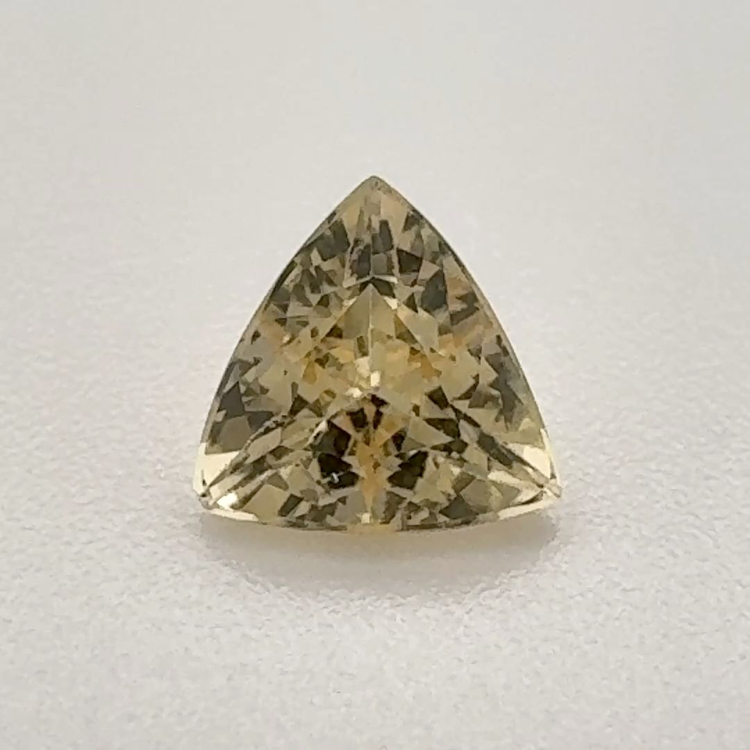 Trilliant Yellow Topaz 0.785ct loose gemstone