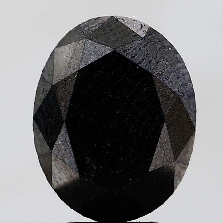 Oval Fancy Black Natural Diamond 4.93ct VS1 loose diamond