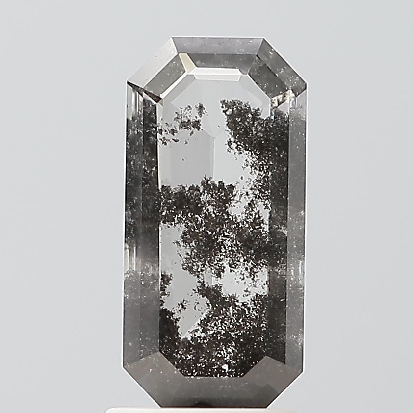 Emerald Salt And Pepper Lab-grown Diamond 1.42ct I2 loose diamond