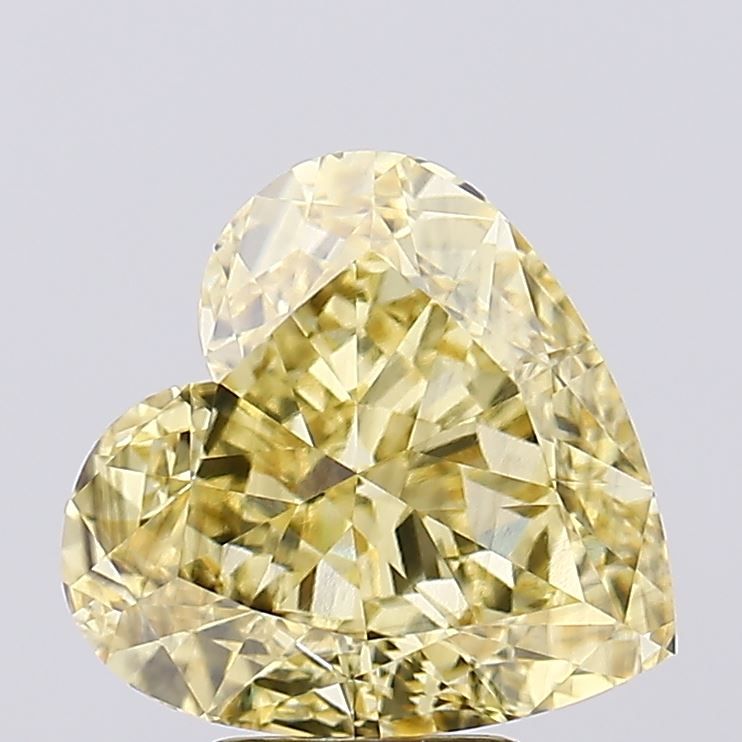 Heart Fancy Intense Yellow Lab-grown Diamond 6.01ct VS2 loose diamond