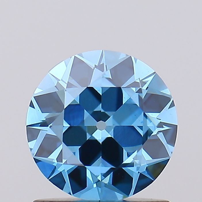 European Cut Fancy Vivid Blue Lab-grown Diamond 1.04ct VS1 loose diamond