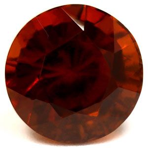Round Orange Garnet 6.35ct loose gemstone