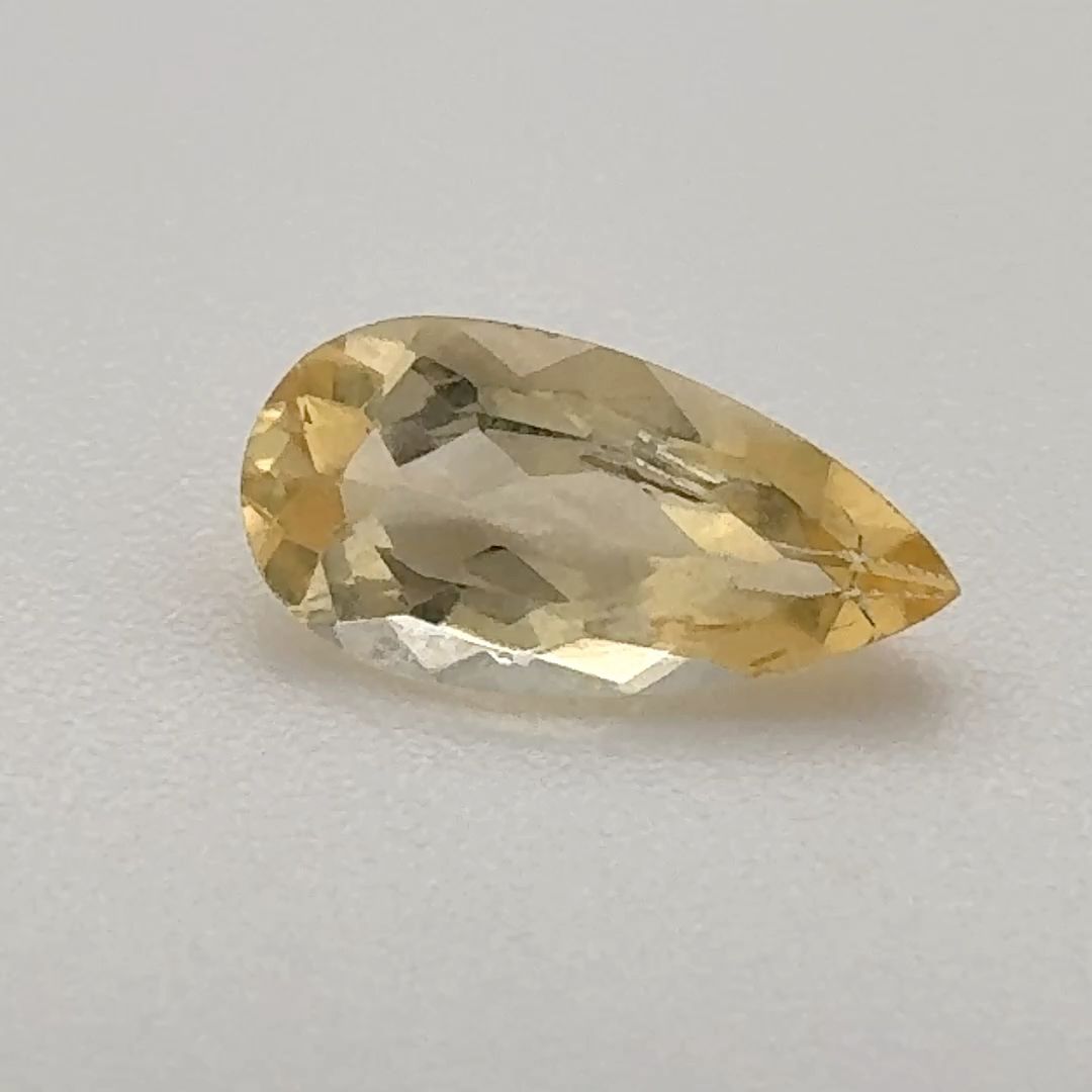 Pear Yellow Topaz 1.01ct loose gemstone