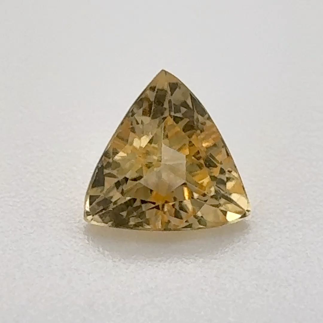 Trilliant Yellow Topaz 0.83ct loose gemstone