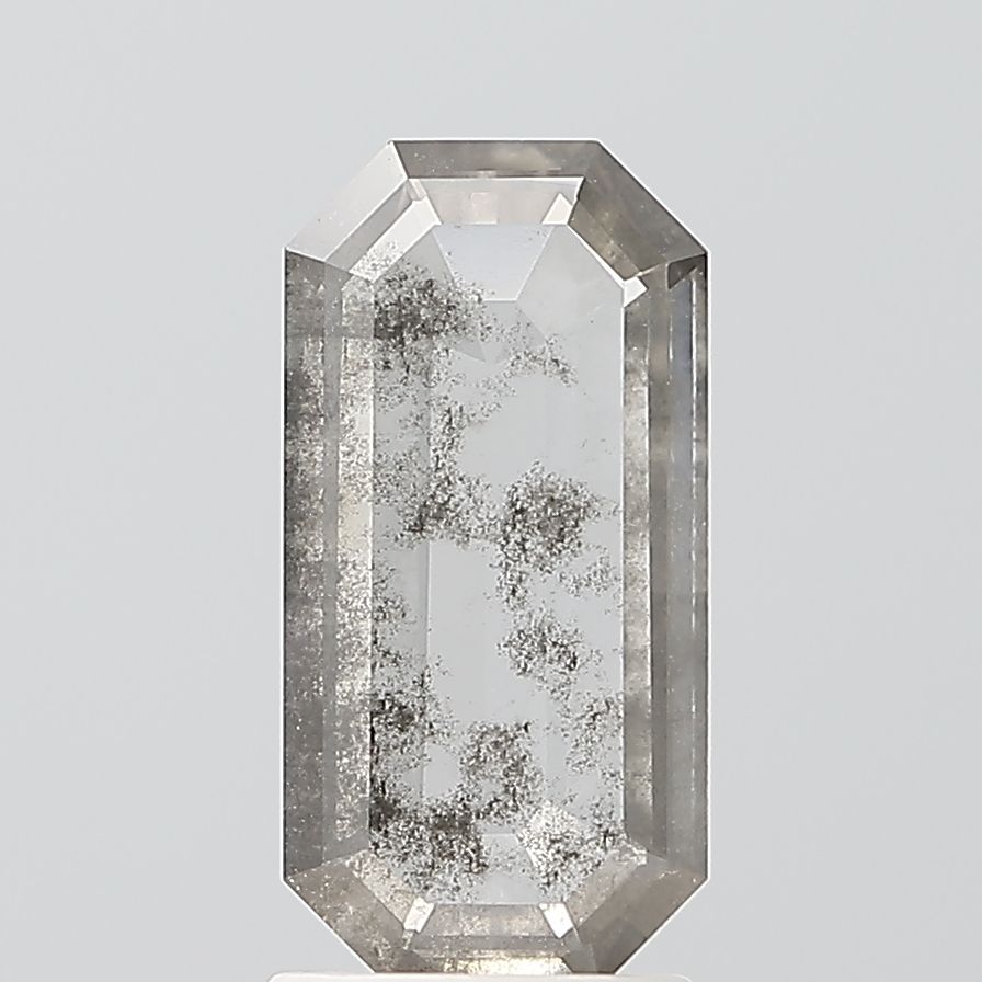Emerald Salt And Pepper Lab-grown Diamond 1.58ct I1 loose diamond