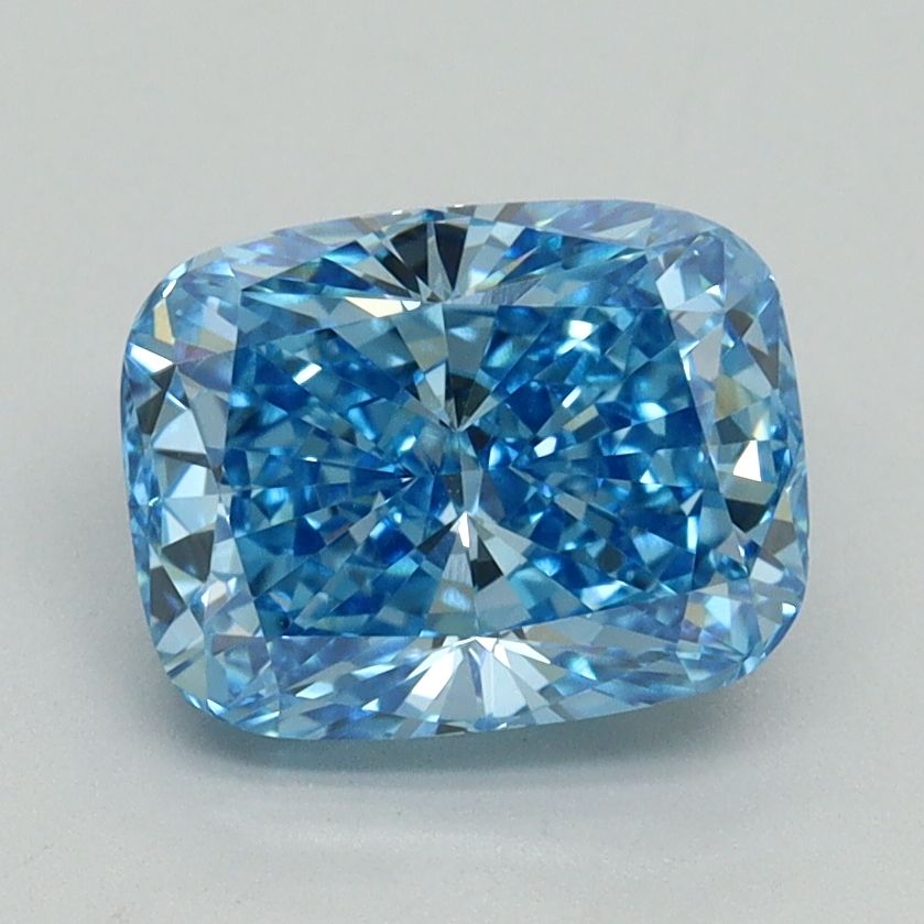 Cushion Fancy Vivid Blue Lab-grown Diamond 2.01ct VVS2 loose diamond
