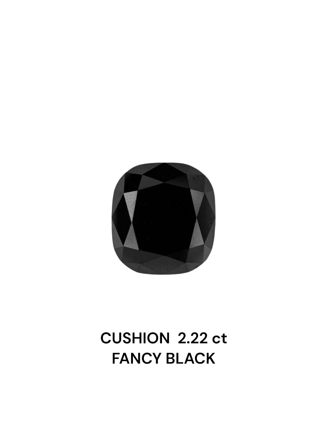 Cushion Black Natural Diamond 2.22ct loose diamond