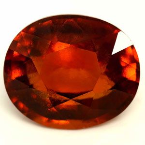Oval Orange Garnet 4.42ct loose gemstone