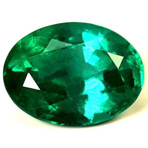 Oval Green Emerald 2.81ct loose gemstone