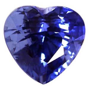 Heart Blue Sapphire 1.55ct loose gemstone