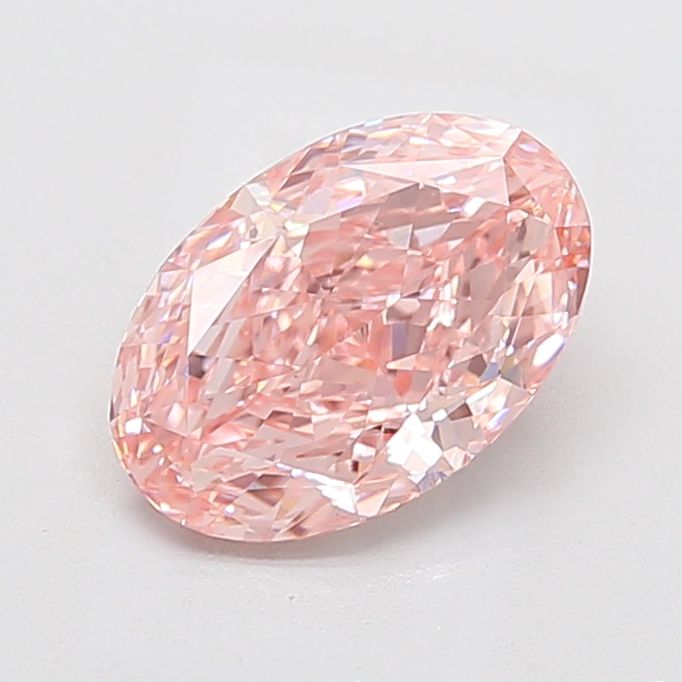 Oval Fancy Vivid Pink Lab-grown Diamond 2.79ct VS1 loose diamond