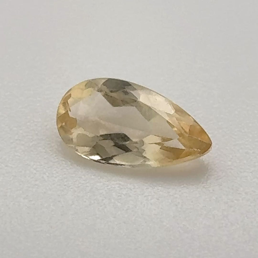 Pear Yellow Topaz 0.66ct loose gemstone