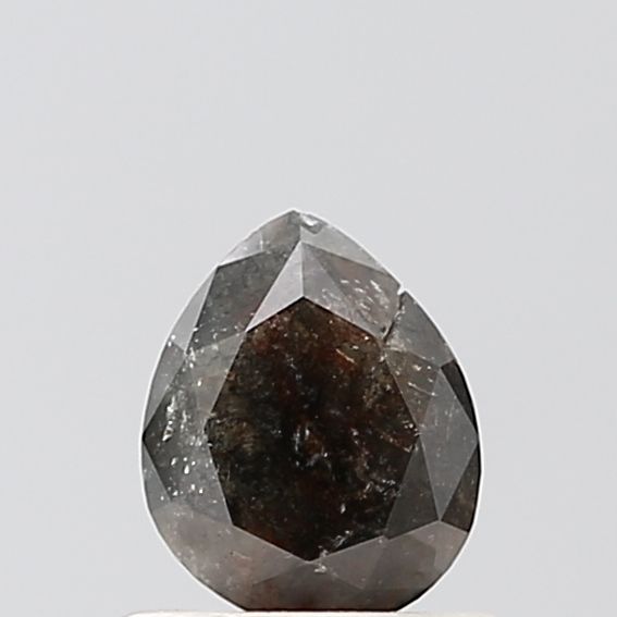 Pear Salt And Pepper Natural Diamond 0.42ct VS2 loose diamond