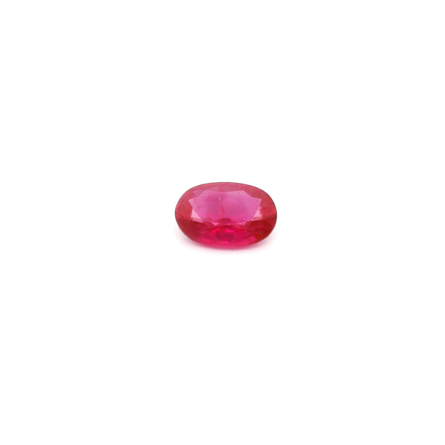 Oval Red Ruby 0.45ct loose gemstone