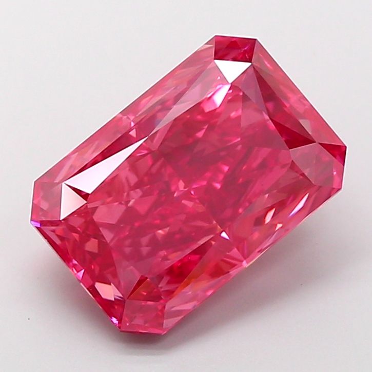 Radiant Fancy Vivid Red Lab-grown Diamond 7.05ct VVS2 loose diamond