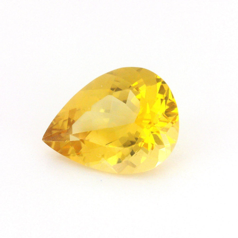 Pear Yellow Heliodor 5.08ct loose gemstone