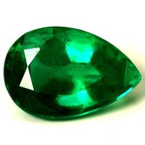 Pear Green Emerald 1.31ct loose gemstone