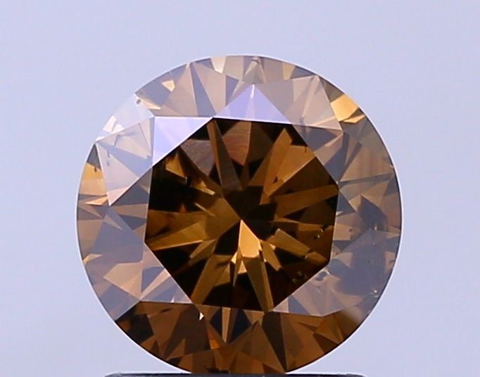 Round Fancy Dark Brown Natural Diamond 1.6ct SI2 loose diamond