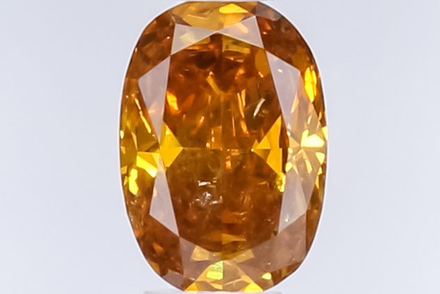 Oval Fancy Deep Orange Brown Natural Diamond 0.36ct loose diamond
